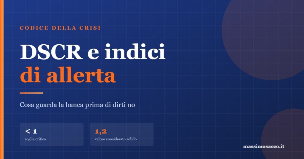 DSCR e indici di allerta del Codice della Crisi applicati a un ristorante